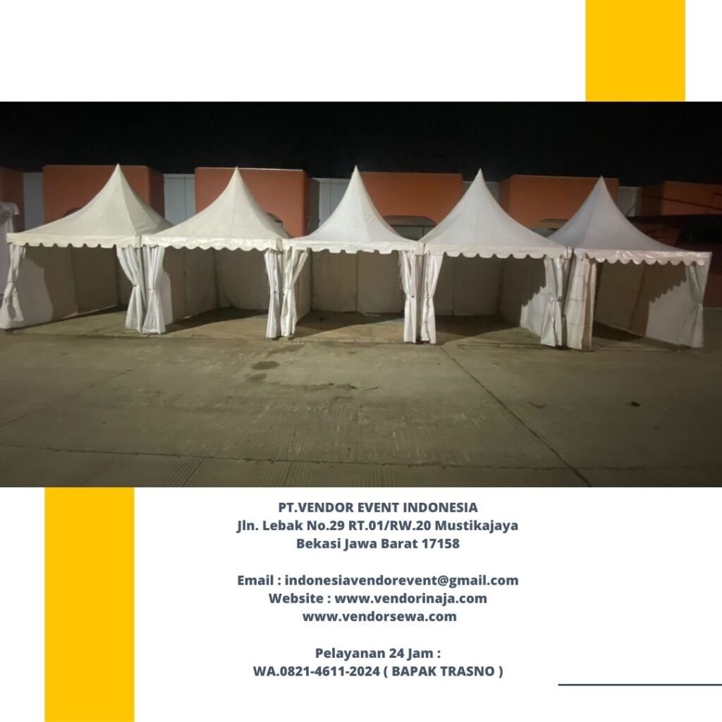 Rental Tenda Kerucut Stok Banyak Area Cibitung Bekasi