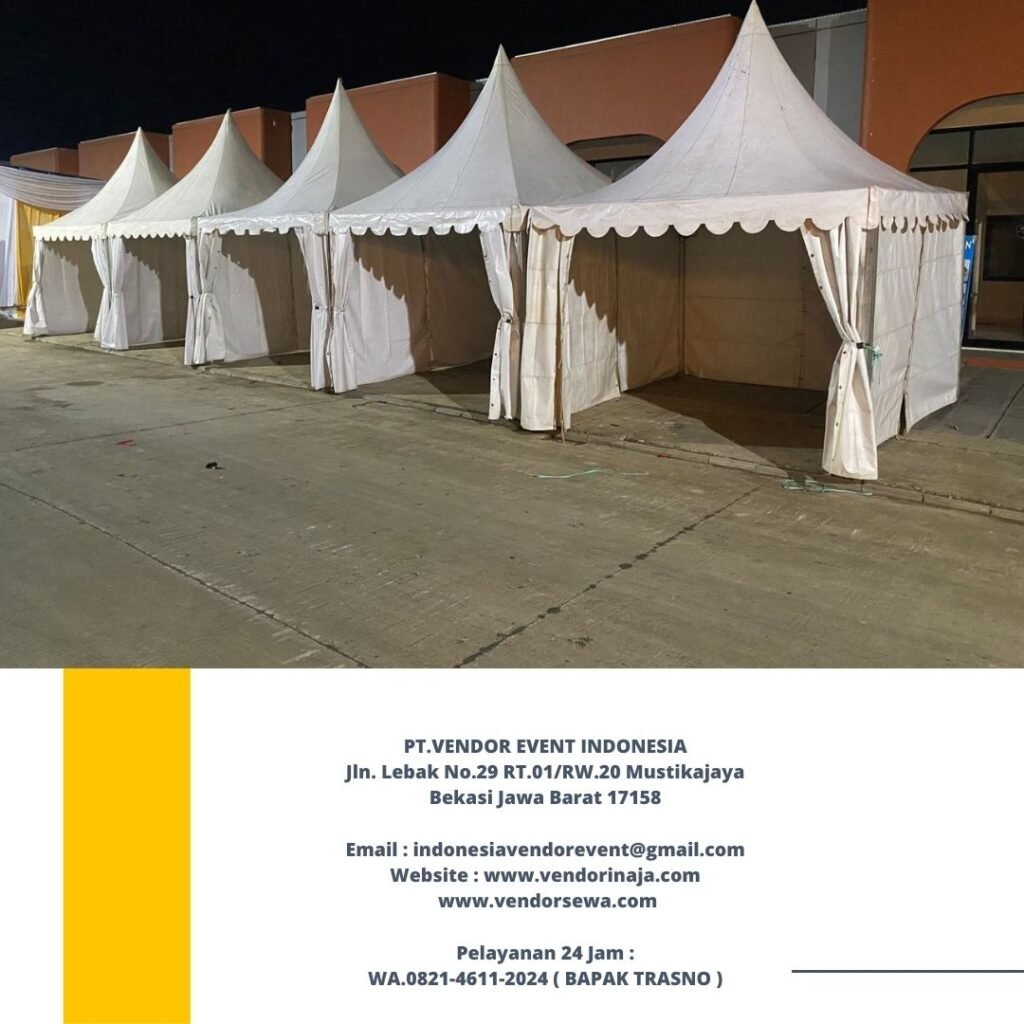 Rental Tenda Kerucut Stok Banyak Area Cibitung Bekasi