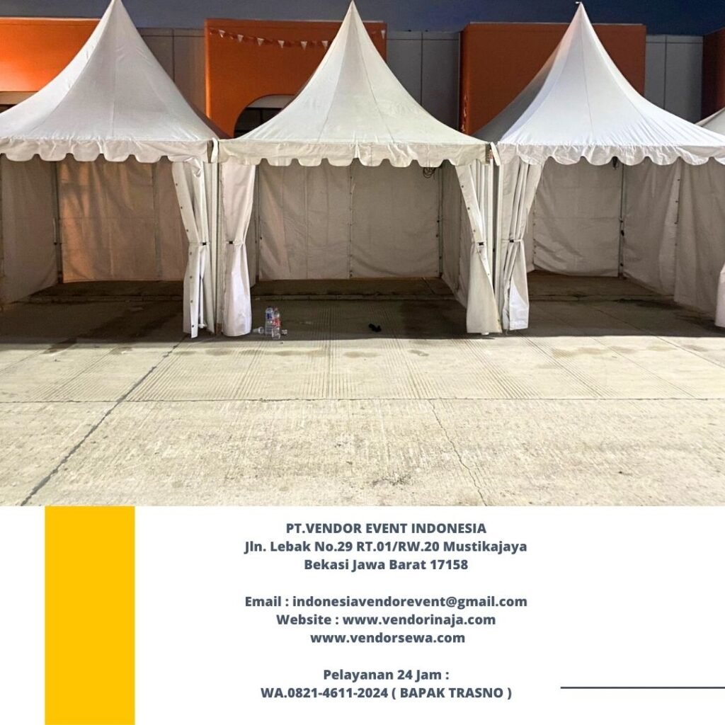 Rental Tenda Kerucut Stok Banyak Area Cibitung Bekasi