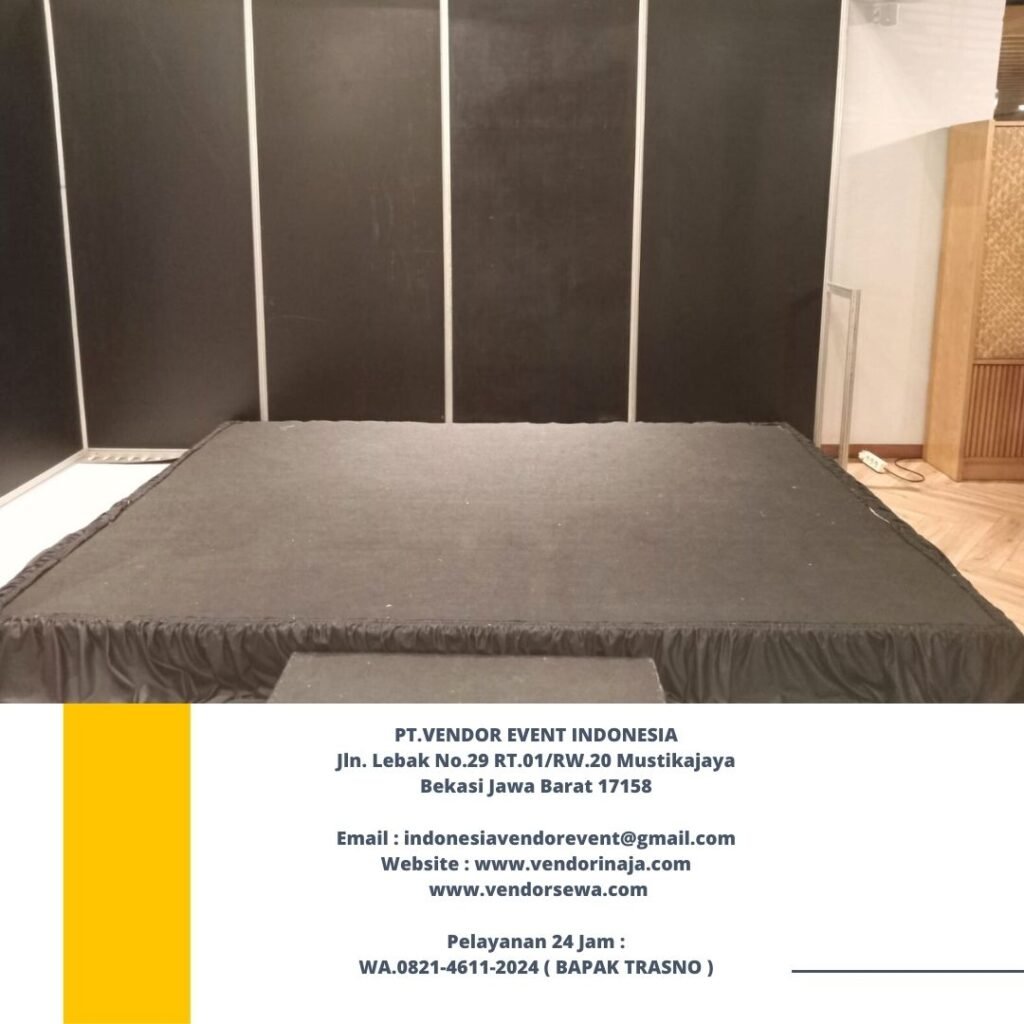 Sewa Backdrop Partisi Panggung Hitam Jakarta