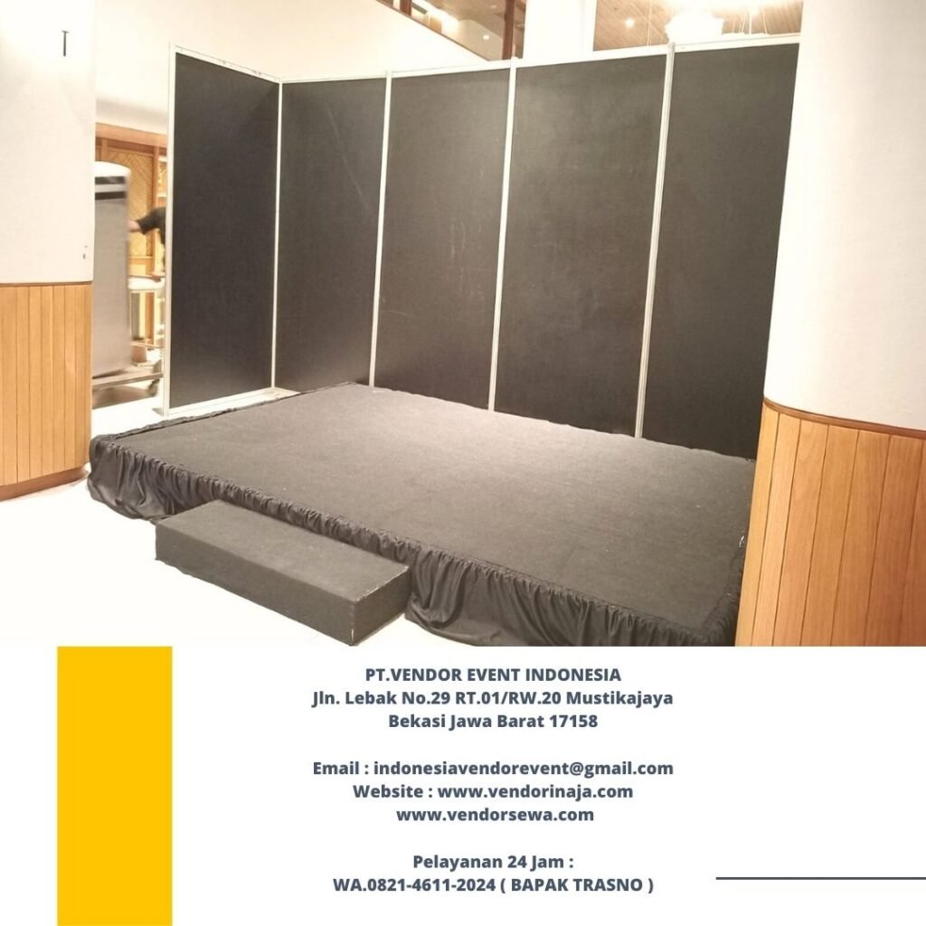 Sewa Backdrop Partisi Panggung Hitam Jakarta