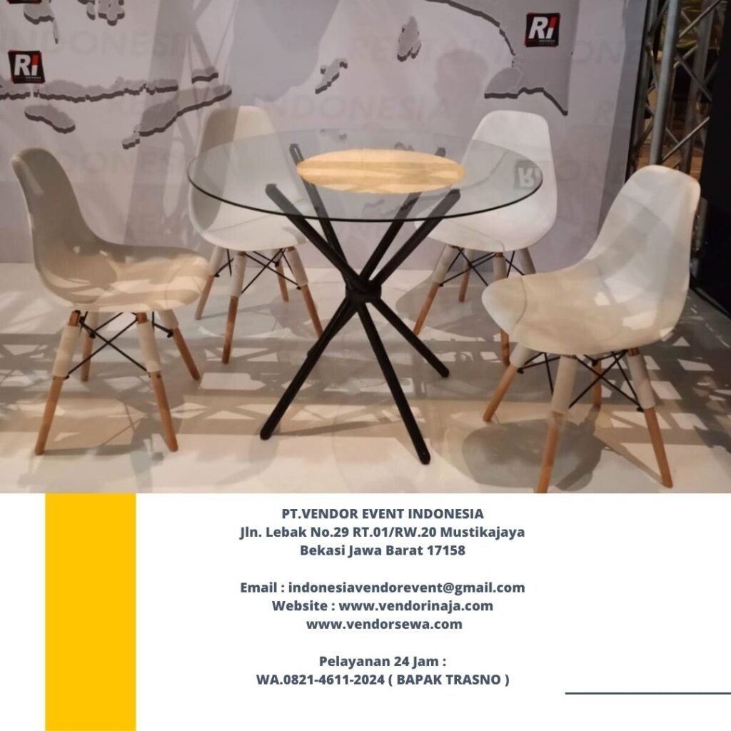 Sewa Meja Kaca Bundar Type Dealing Dan meja Kaca VIP Kotak Jakarta