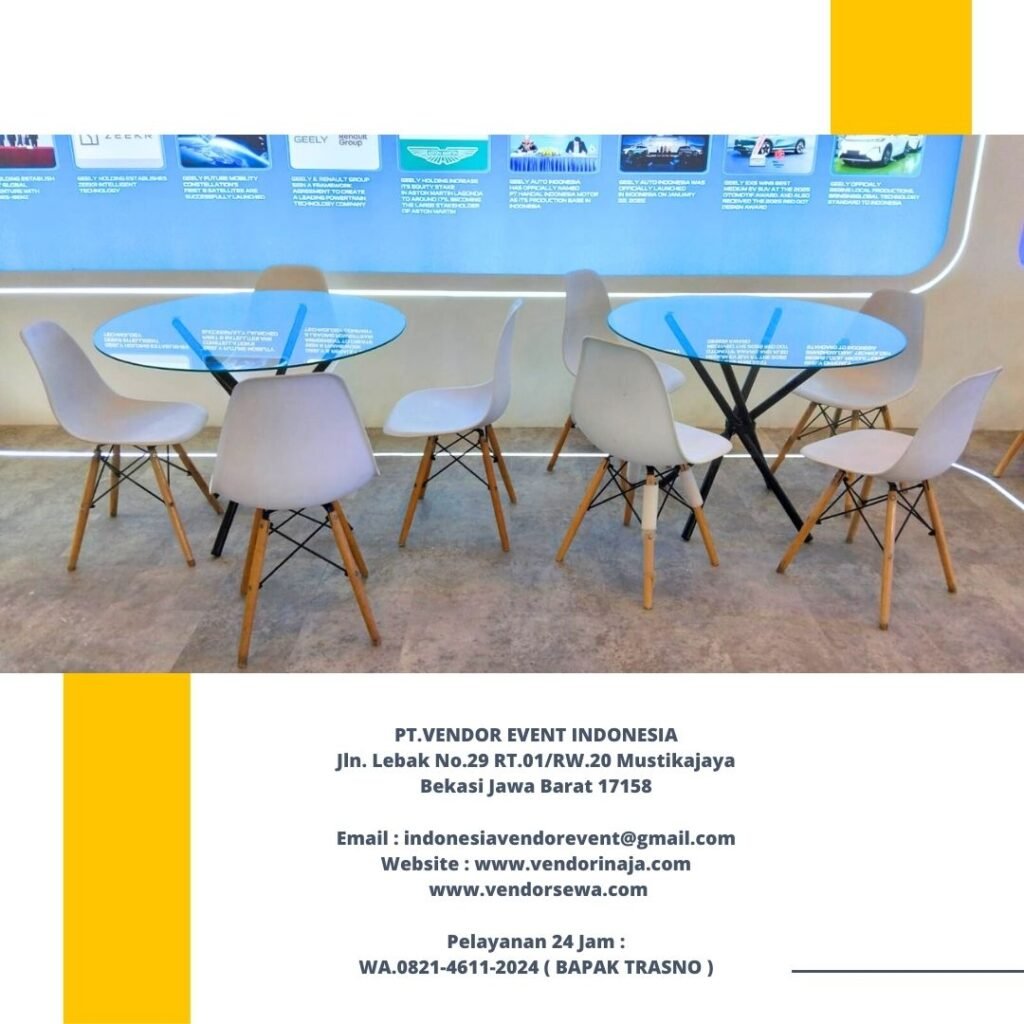 Sewa Meja Kaca Bundar Type Dealing Dan meja Kaca VIP Kotak Jakarta