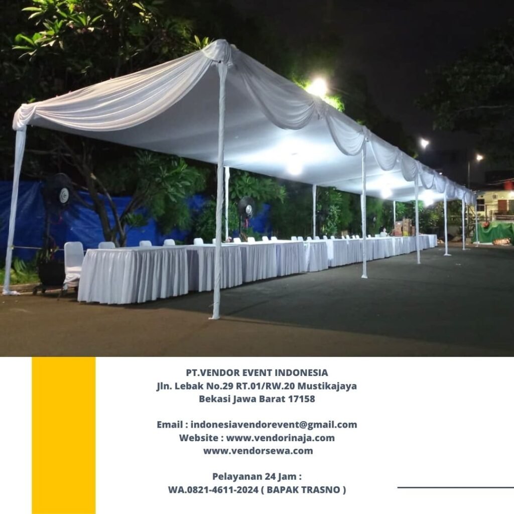 Sewa Tenda Plafon Putih,Flooring,Kursi Cover Putih Jakarta