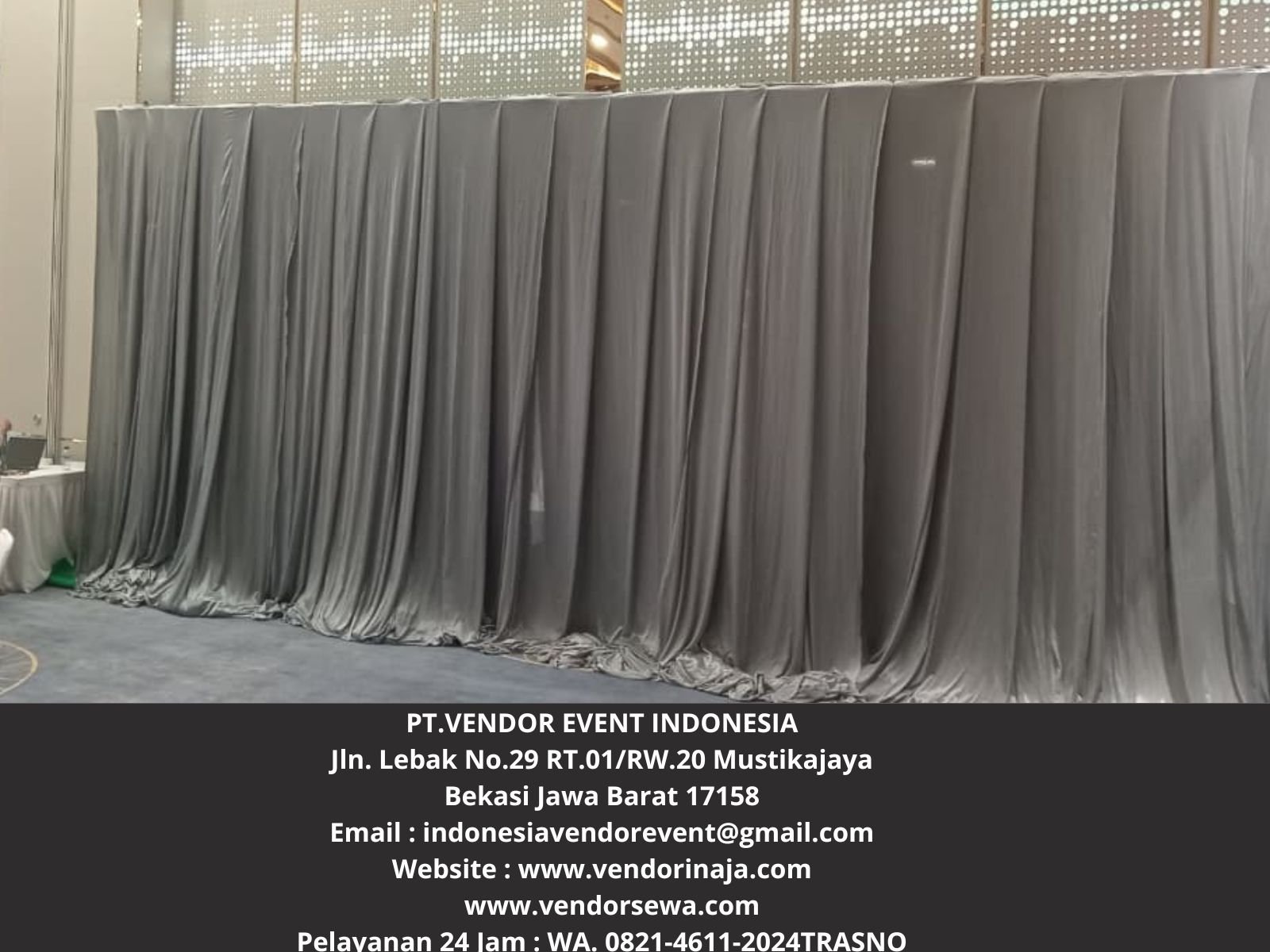 Rental Tirai Abu-Abu Harga Terbaik Daerah Jakarta