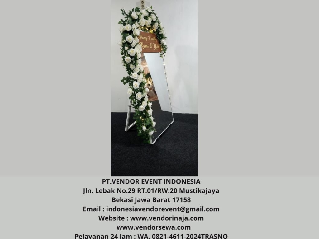 Sewa Welcome Sign Wedding Kaca Area Jakarta