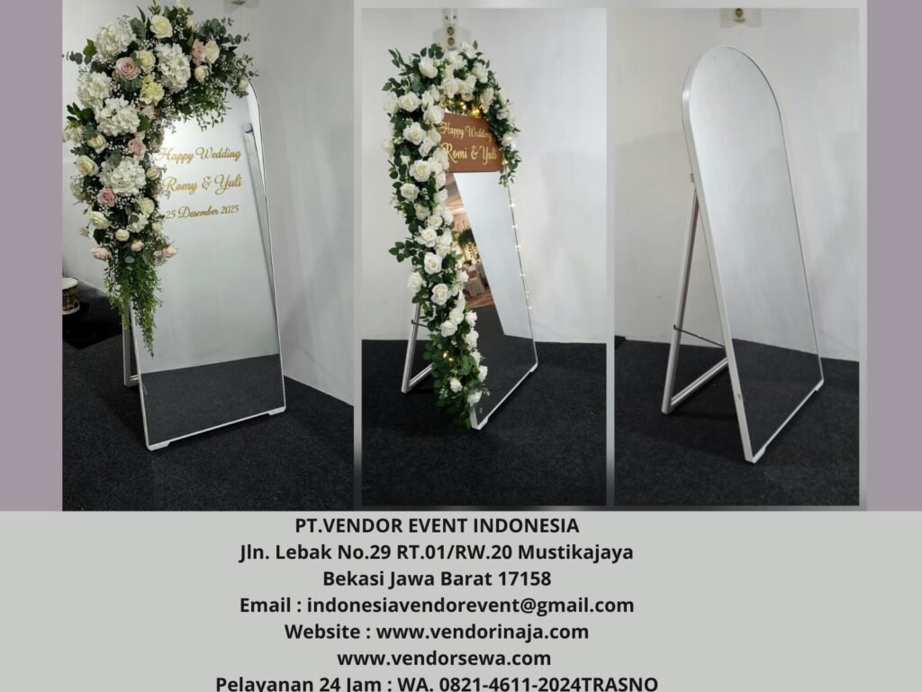 Sewa Welcome Sign Wedding Kaca Area Jakarta