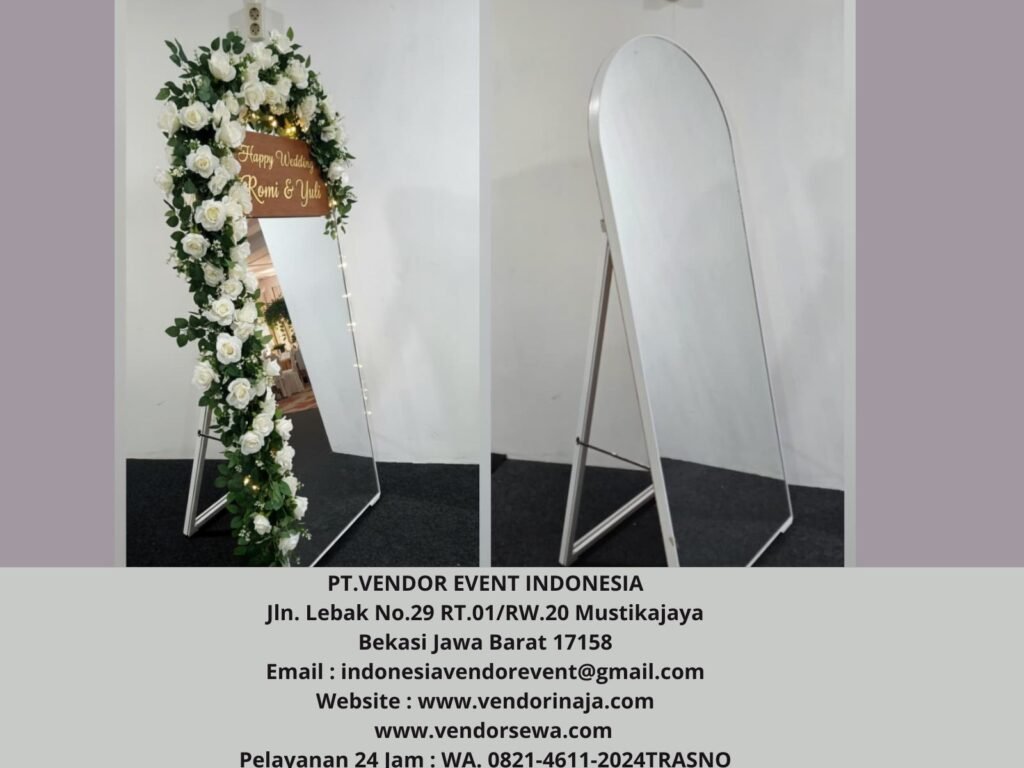 Sewa Welcome Sign Wedding Kaca Area Jakarta