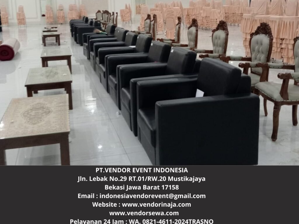 Pusat Sewa Sofa Hitam Type Single Kotak Bogor