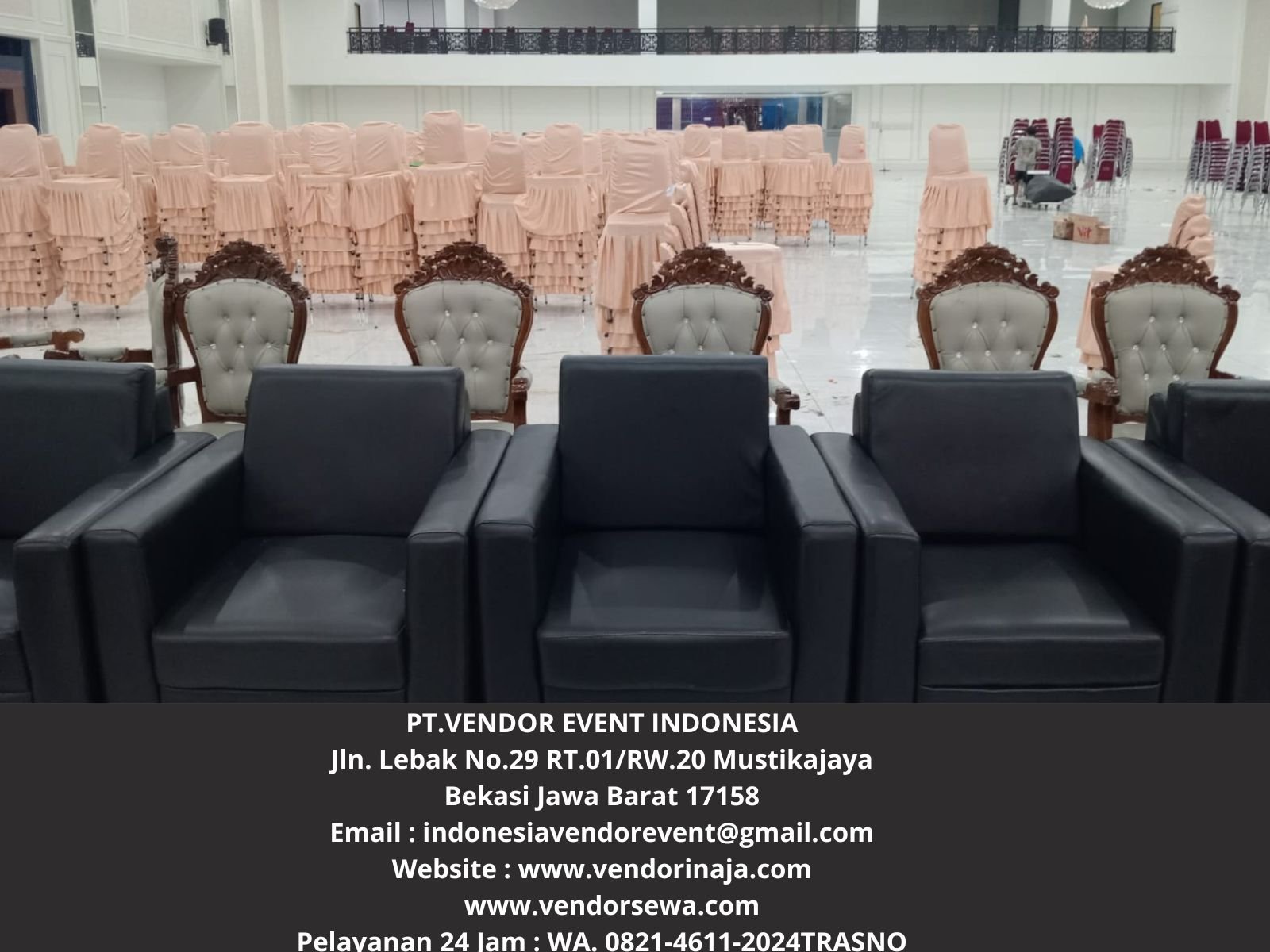 Pusat Sewa Sofa Hitam Type Single Kotak Bogor