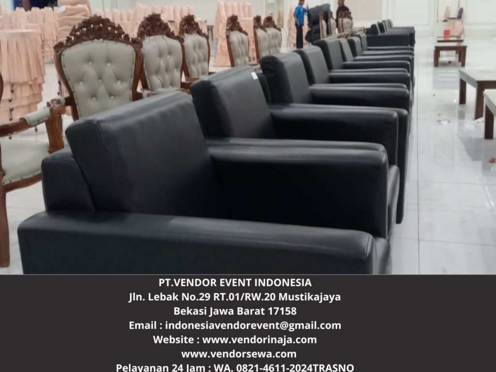 Pusat Sewa Sofa Hitam Type Single Kotak Bogor