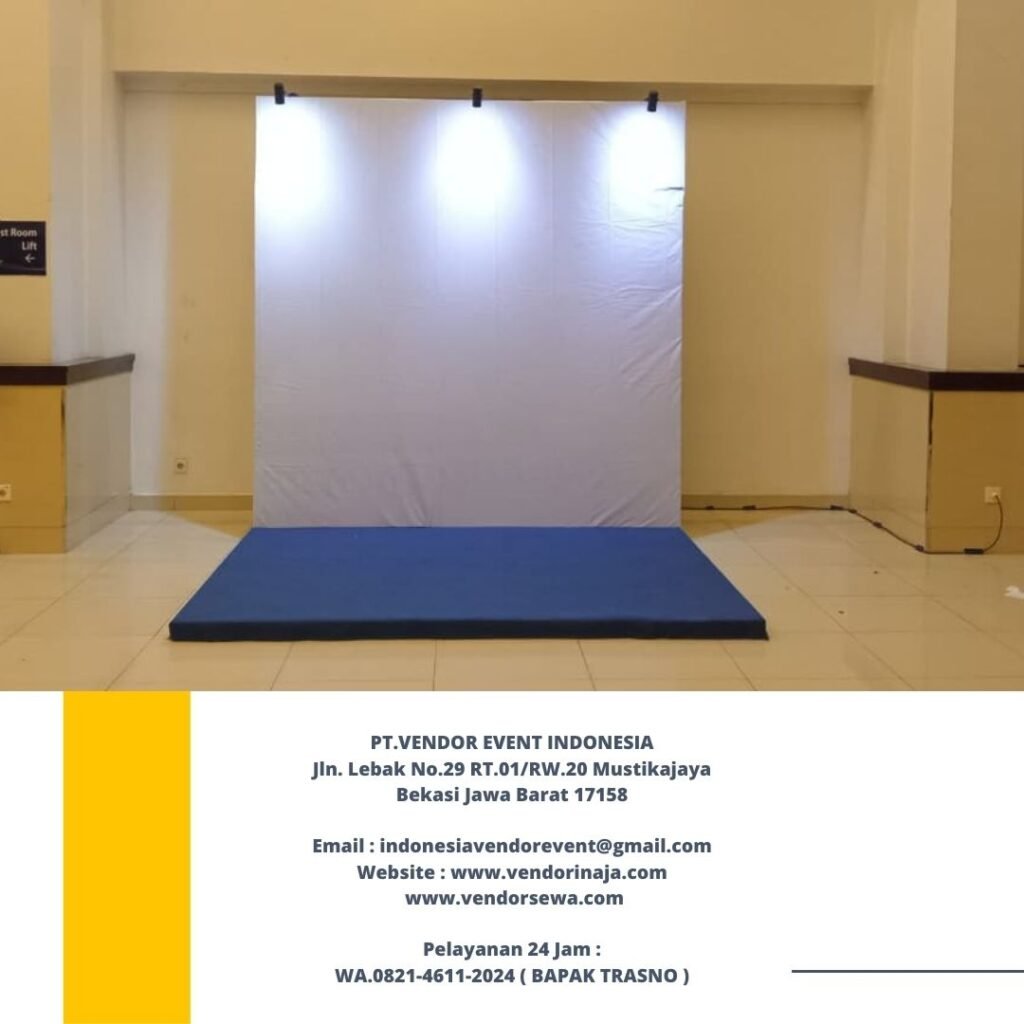 Rental Panggung Dan Backdrop Lengkap Lampu Sorot Jakarta