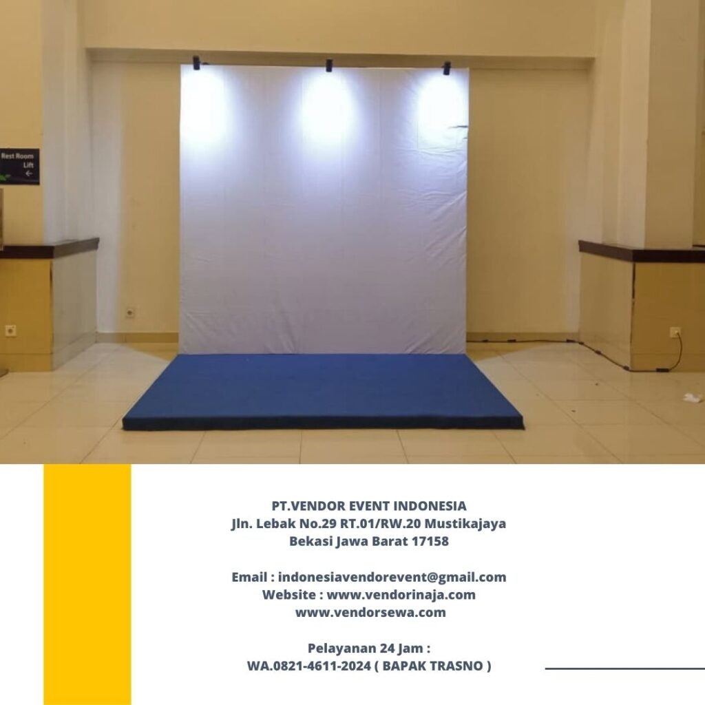 Rental Panggung Dan Backdrop Lengkap Lampu Sorot Jakarta