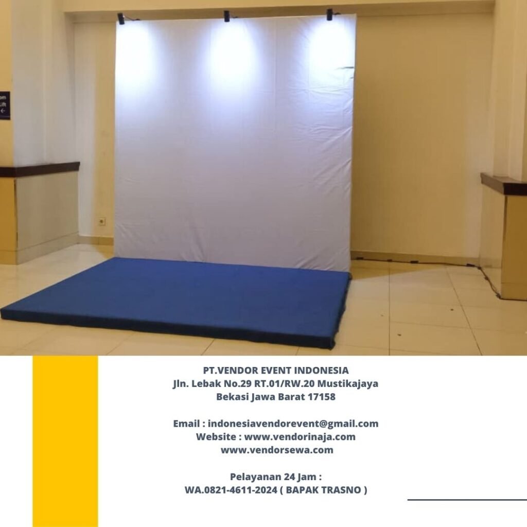 Rental Panggung Dan Backdrop Lengkap Lampu Sorot Jakarta