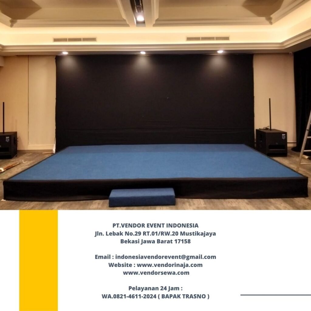 Rental Panggung Karpet Biru Daerah Jakarta Bekasi