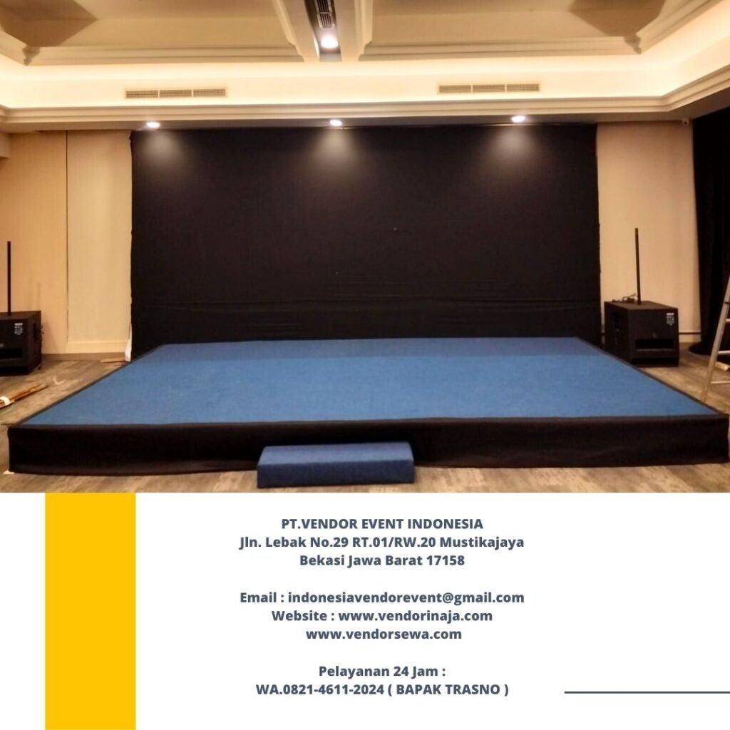 Rental Panggung Karpet Biru Daerah Jakarta Bekasi
