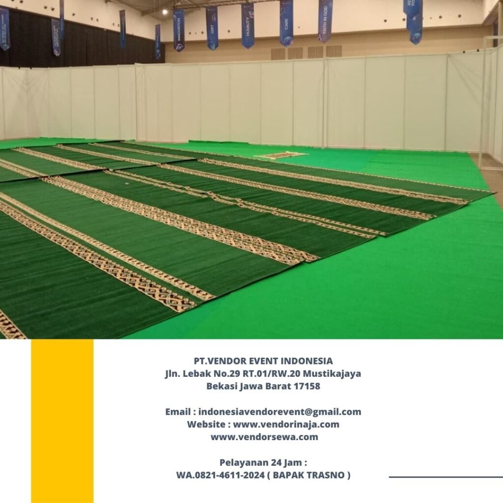Sewa Karpet Sajadah Hijau Bersih Area Jakarta