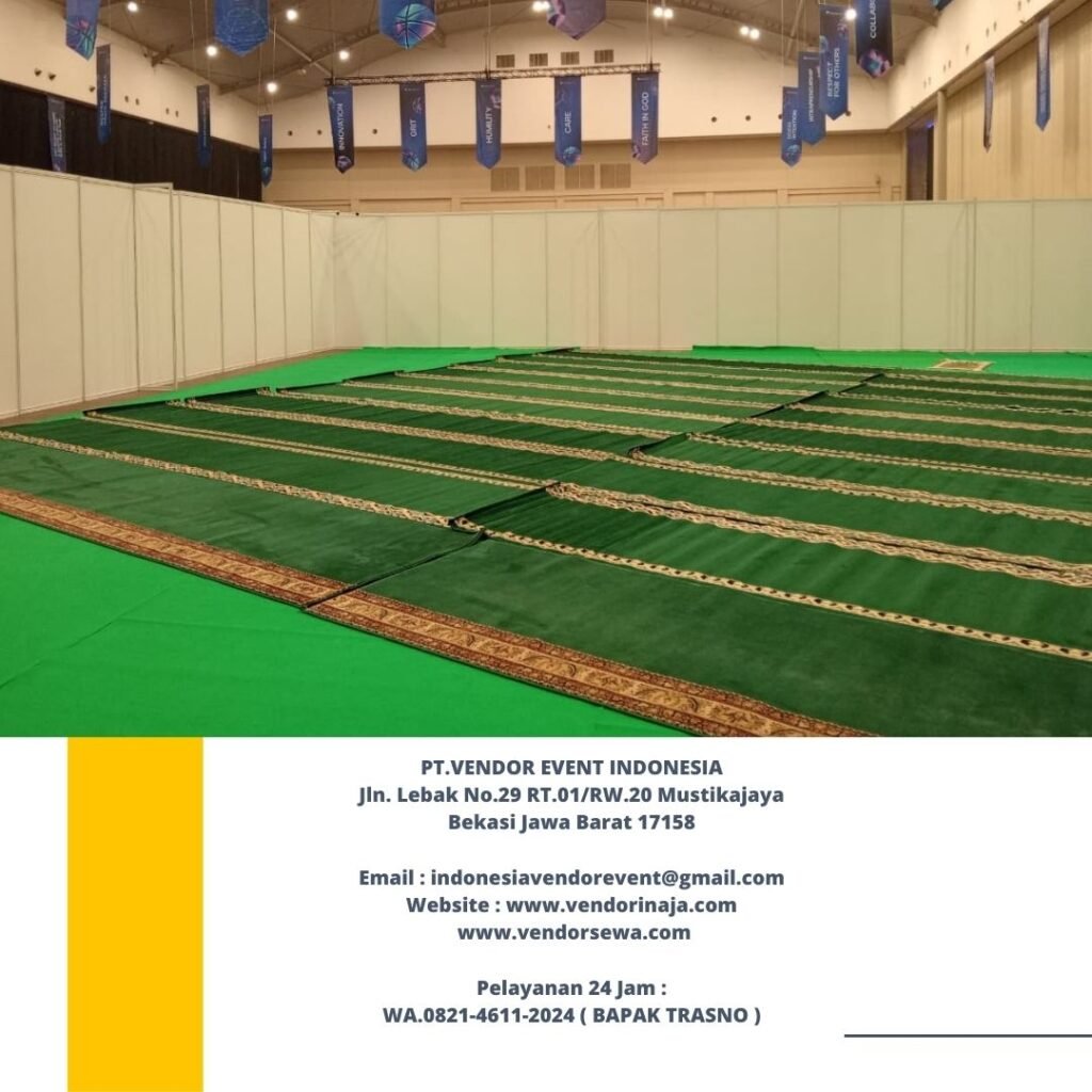 Sewa Karpet Sajadah Hijau Bersih Area Jakarta