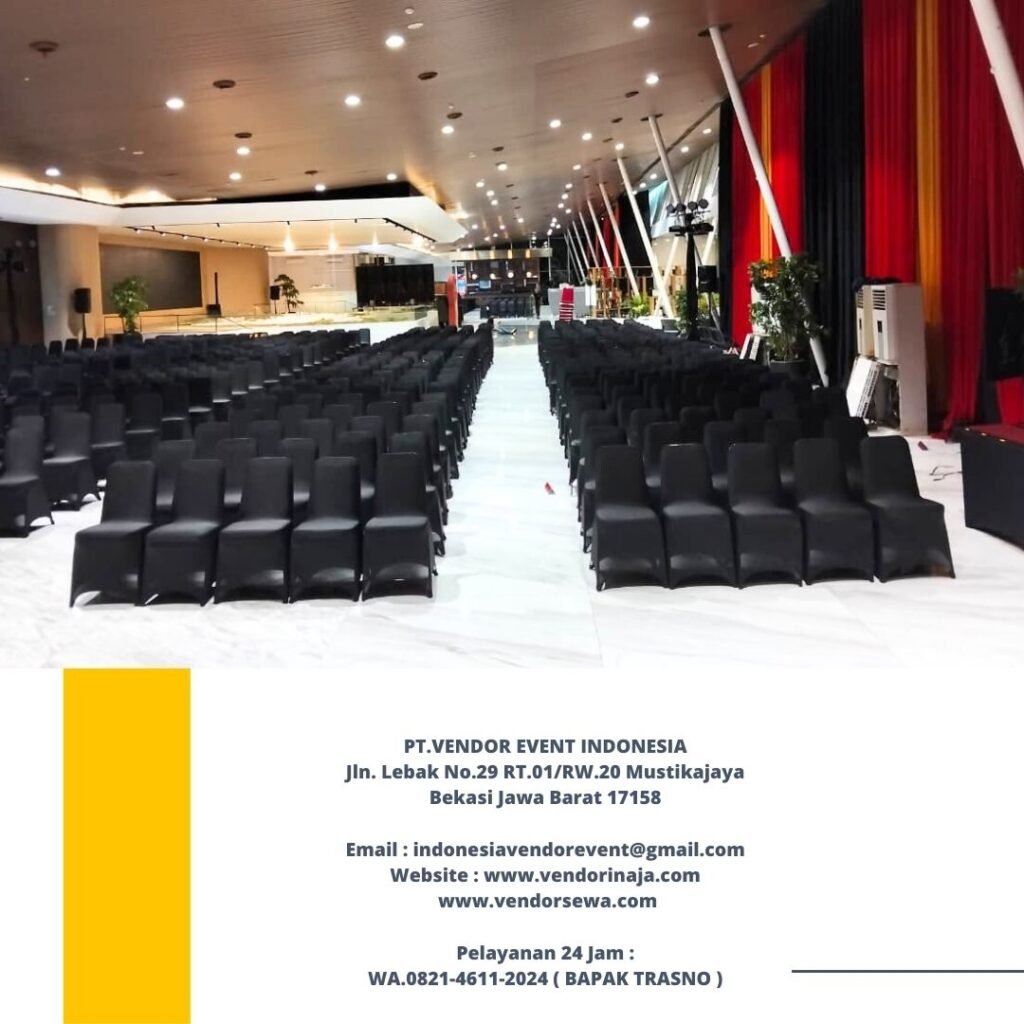 Sewa Kursi Futura Cover Stretch Hitam Wilayah Jakarta Bekasi