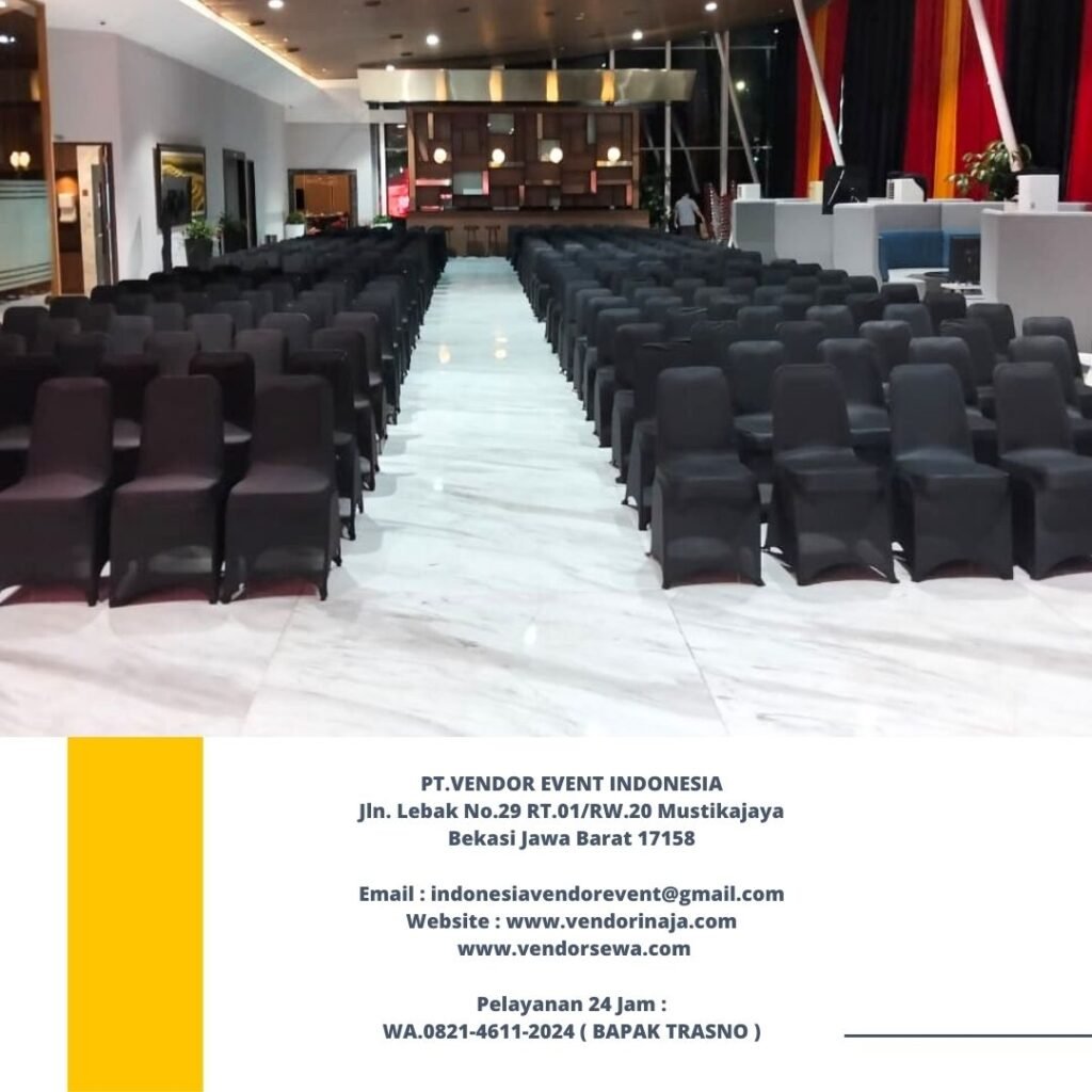 Sewa Kursi Futura Cover Stretch Hitam Wilayah Jakarta Bekasi