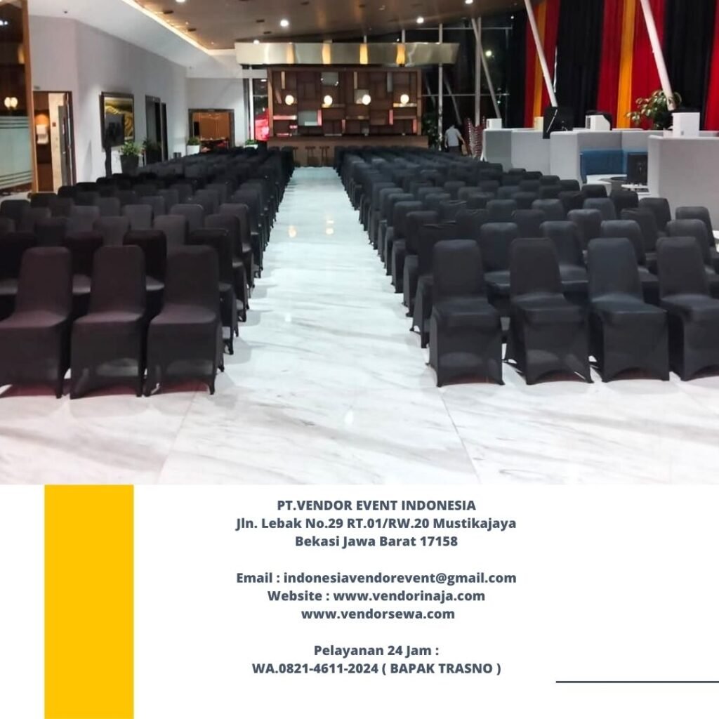 Sewa Kursi Futura Cover Stretch Hitam Wilayah Jakarta Bekasi