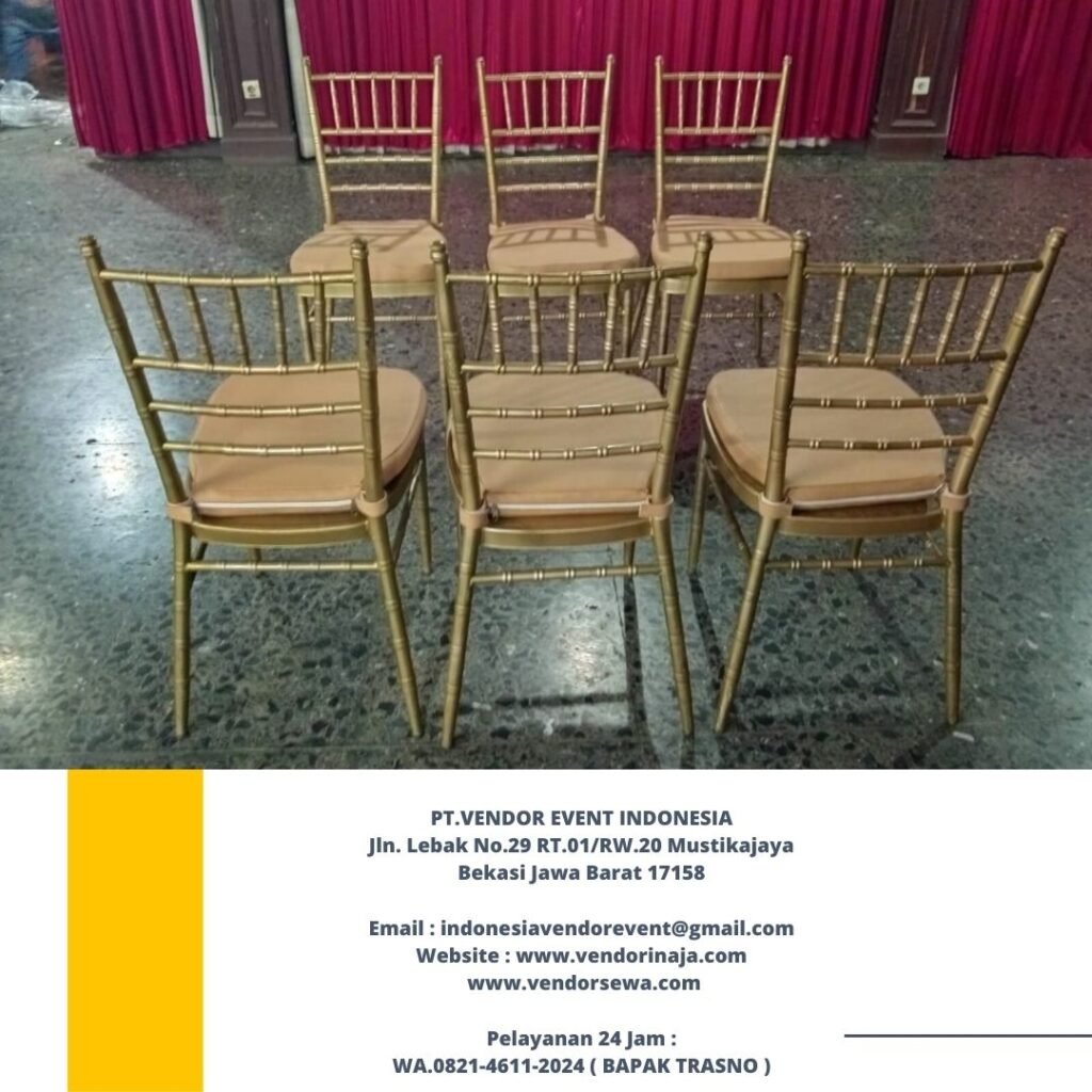 Sewa Kursi Tiffany Gold Area Jakarta Free Ongkir Harga Murah