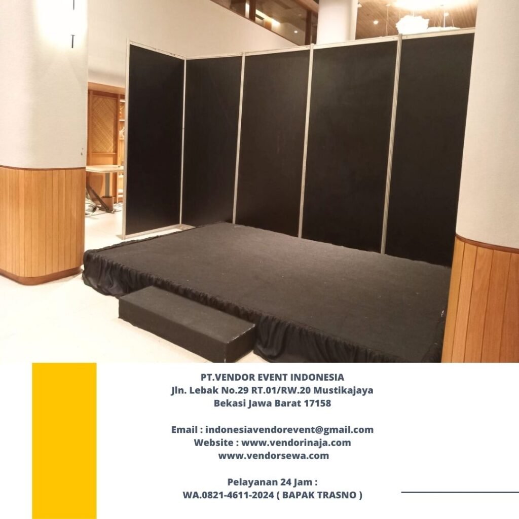 Sewa Panggung Dan Partisi Hitam Backdrop Panggung Jakarta