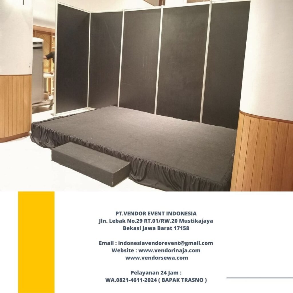 Sewa Panggung Dan Partisi Hitam Backdrop Panggung Jakarta