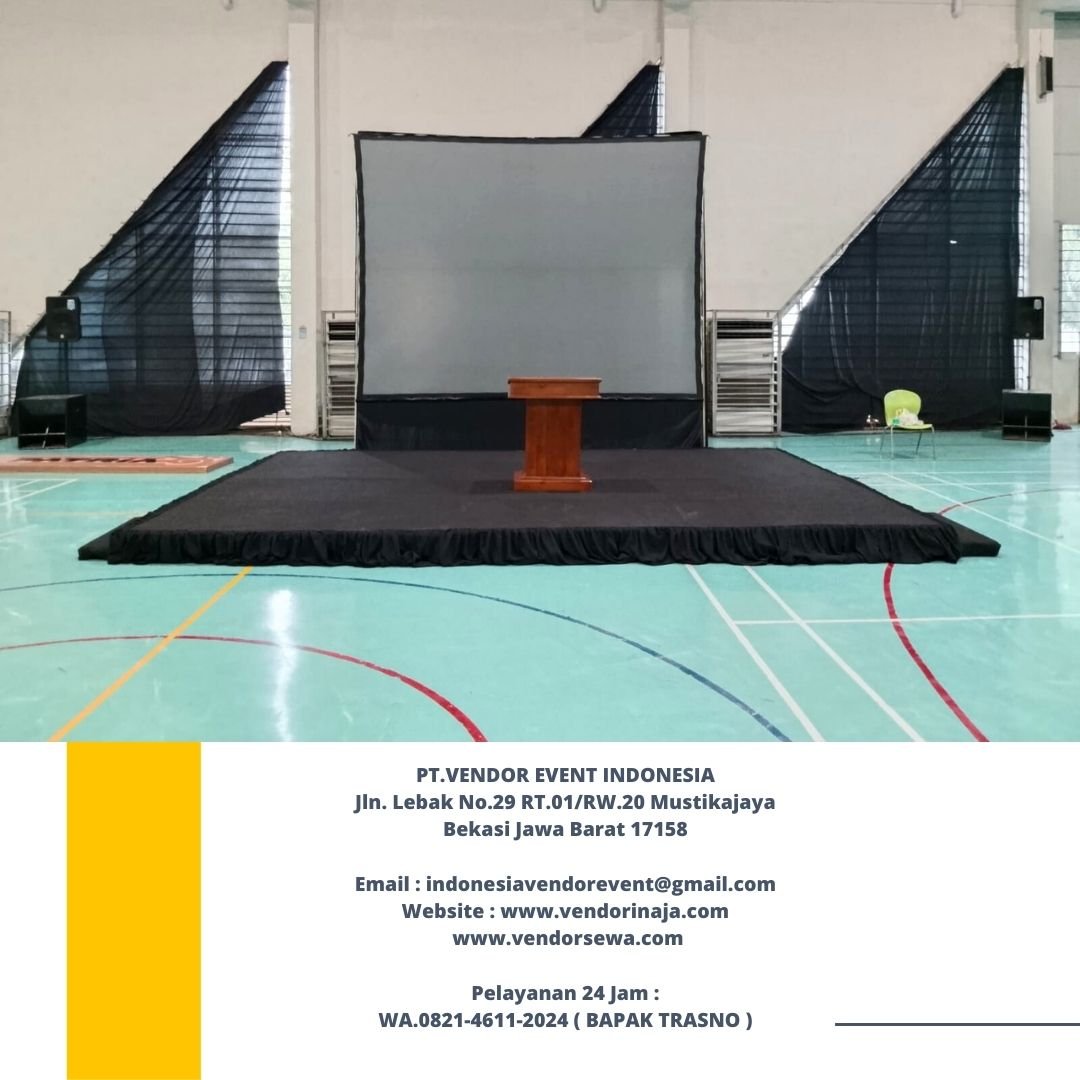 Sewa Panggung Dan Partisi Hitam Backdrop Panggung Jakarta