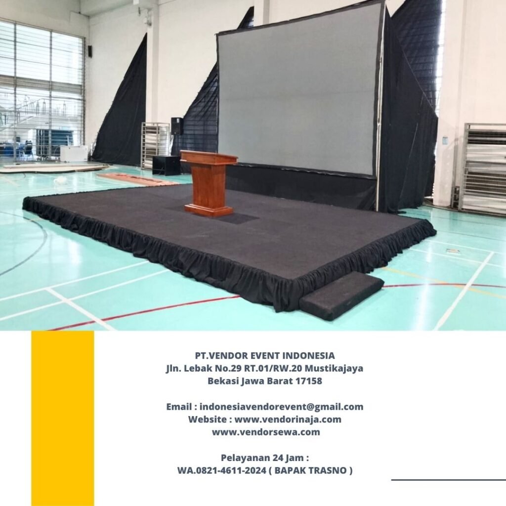 Sewa Panggung Dan Partisi Hitam Backdrop Panggung Jakarta