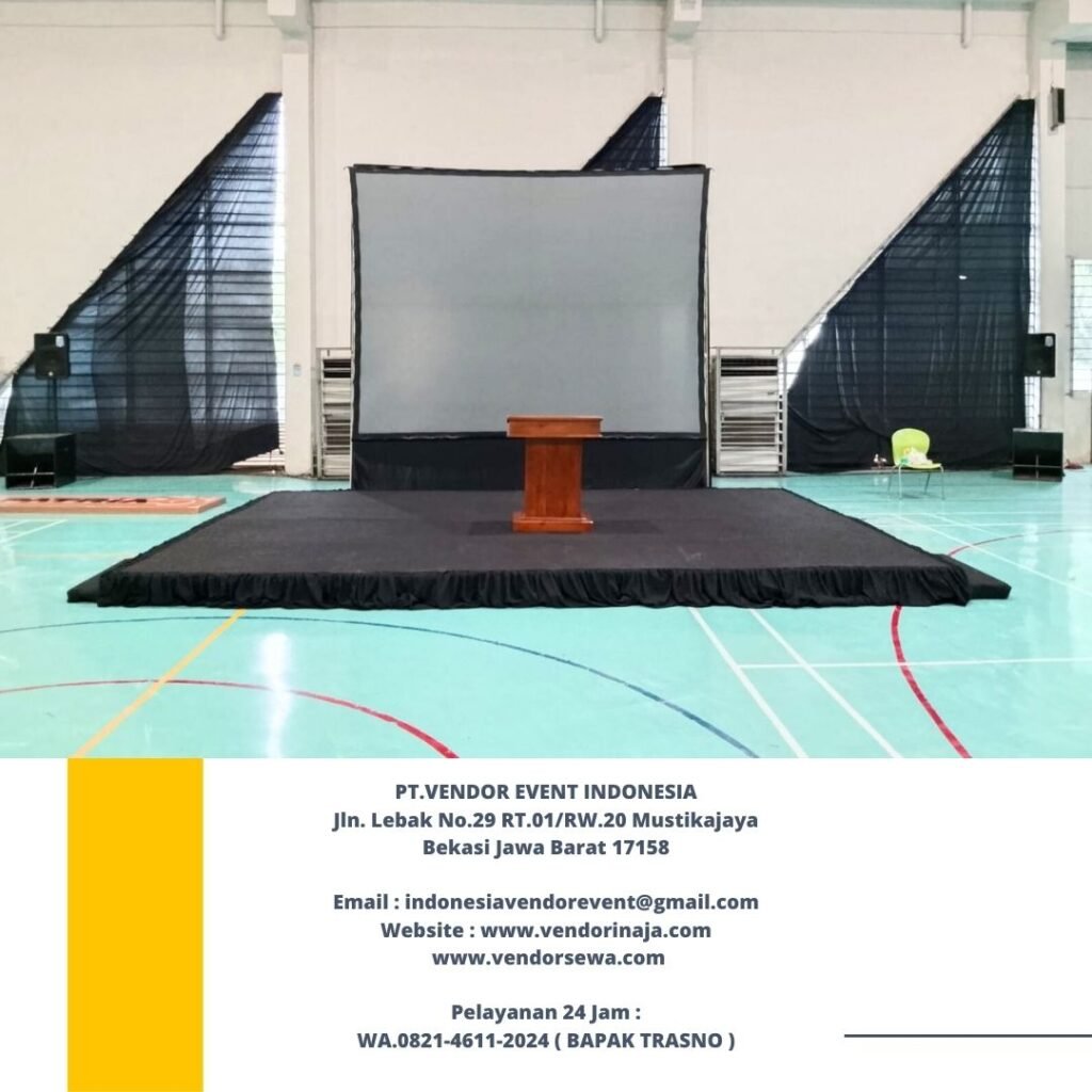 Sewa Panggung Dan Partisi Hitam Backdrop Panggung Jakarta