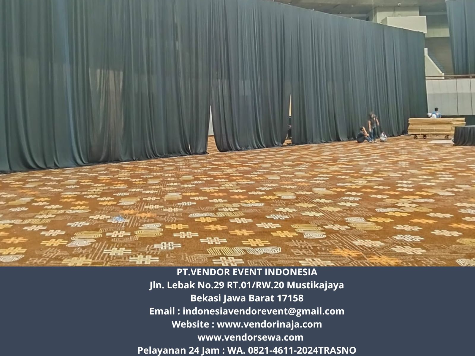 Sewa Tirai Hitam Event Kuningan City Mall