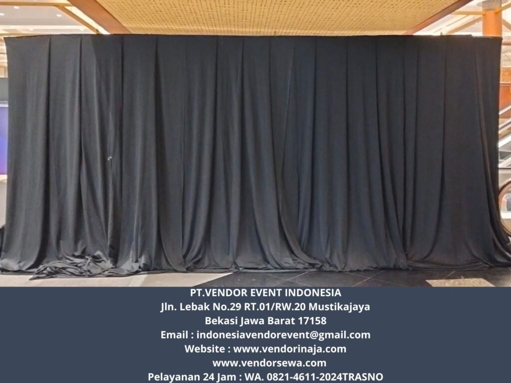 Sewa Tirai Hitam Event Kuningan City Mall