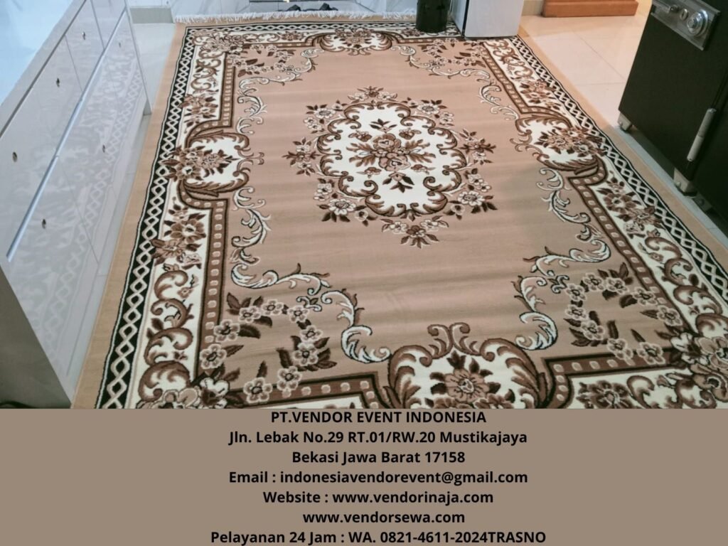 Rental Permadani Karpet Tebal Warna Coklat Area Jakarta