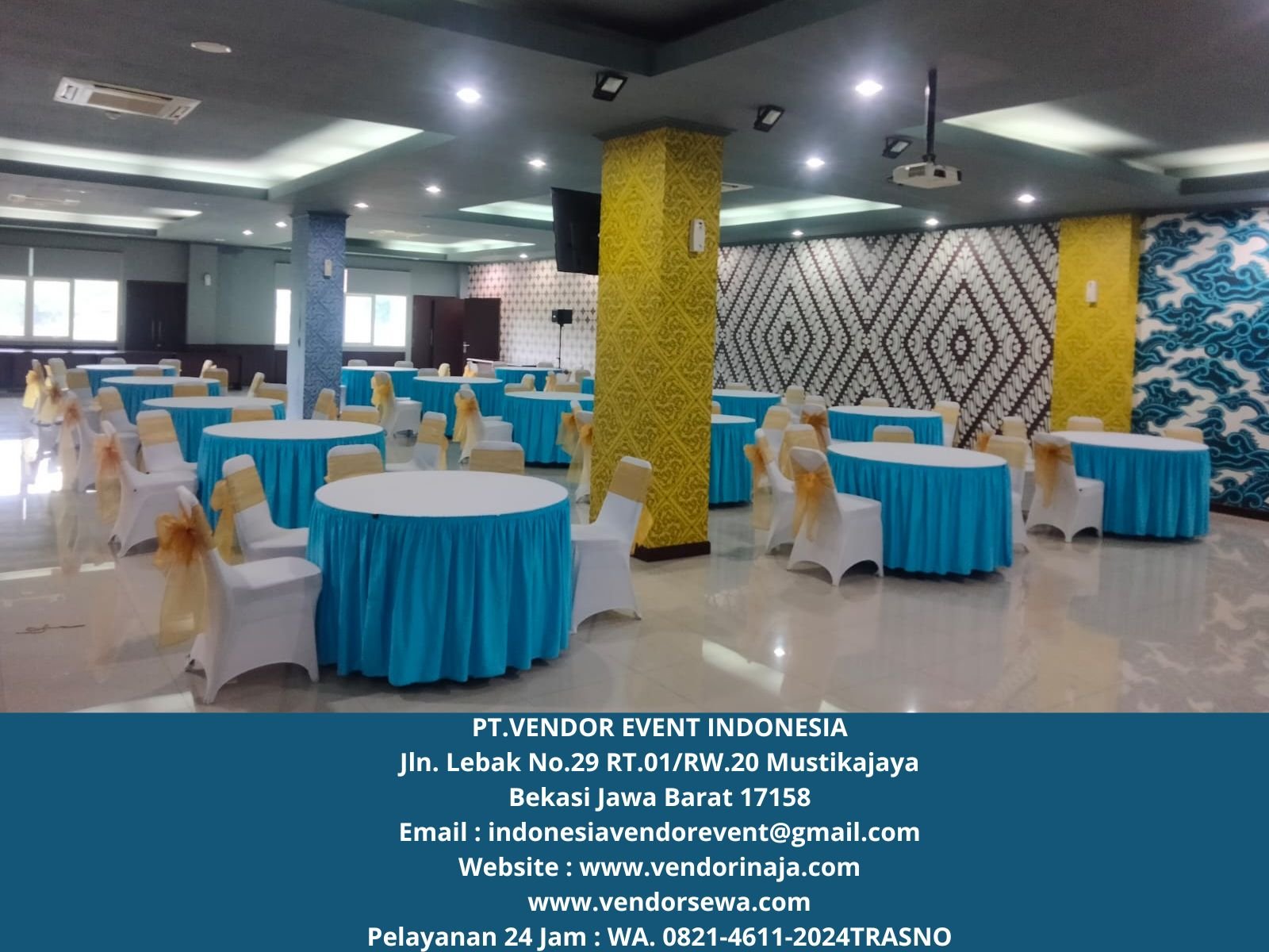 Sewa Meja Bundar D120cm,Kursi Susun Stainles Jakarta