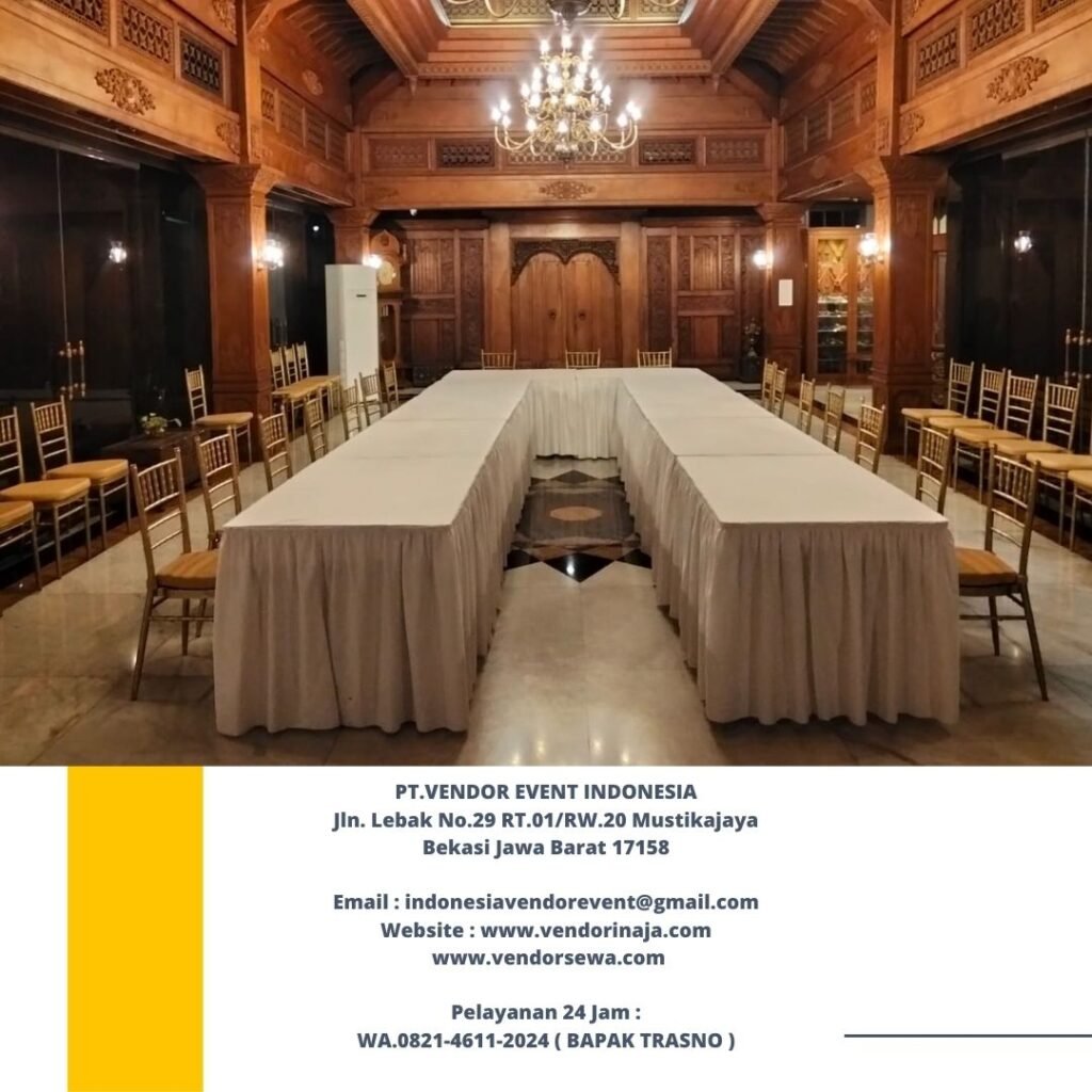 Layanan Rental Meja Kotak Dan Kursi Tiffany Gold Jakarta Bekasi