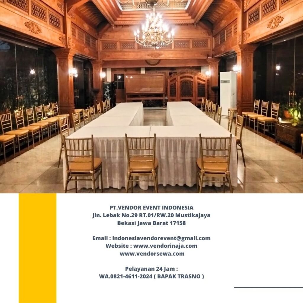 Layanan Rental Meja Kotak Dan Kursi Tiffany Gold Jakarta Bekasi