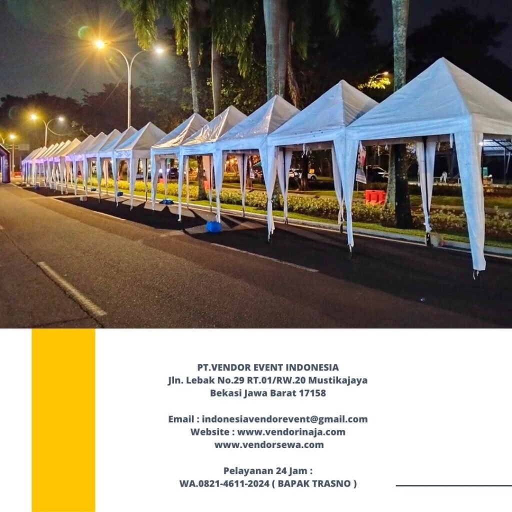 Rental Tenda Bazar Putih Ukuran 3x3m Dan 2x2m Jakarta