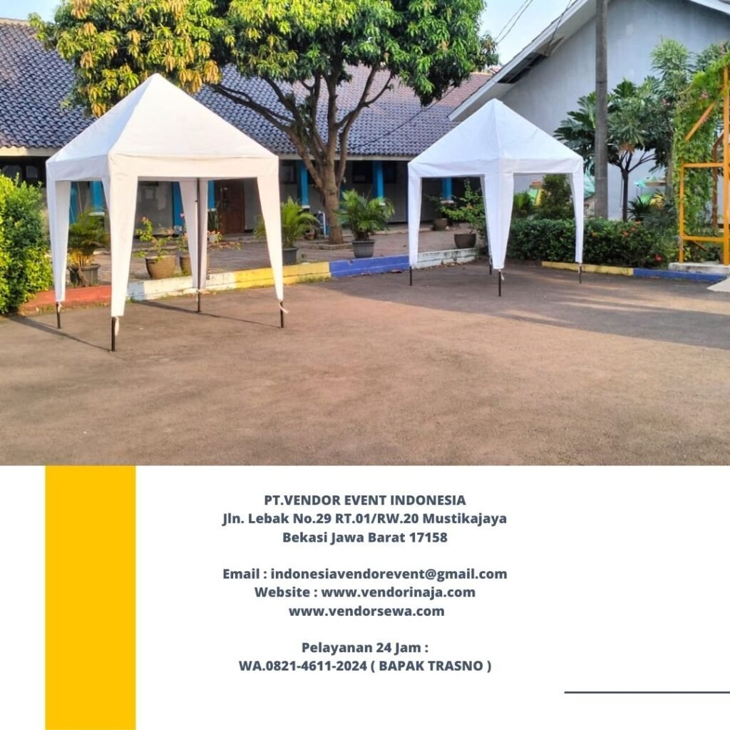 Rental Tenda Bazar Putih Ukuran 3x3m Dan 2x2m Jakarta