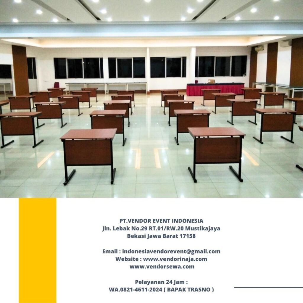 Sewa Meja Test Single Cokelat Event Area SCBD