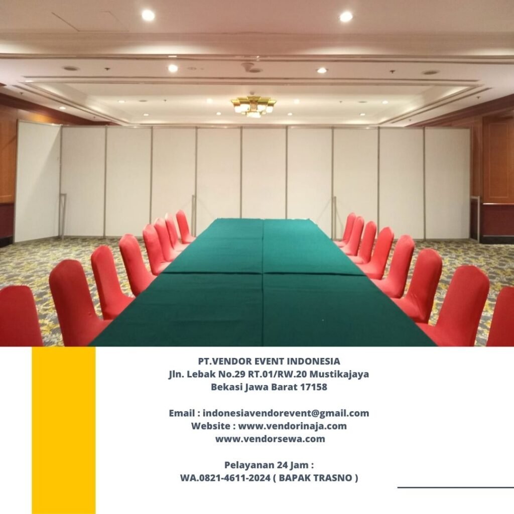 Sewa Partisi Sekat Putih Event Hotel Borobudur Jakarta Pusat
