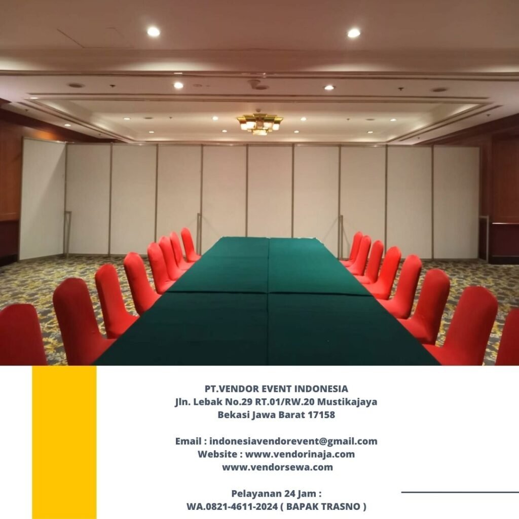 Sewa Partisi Sekat Putih Event Hotel Borobudur Jakarta Pusat