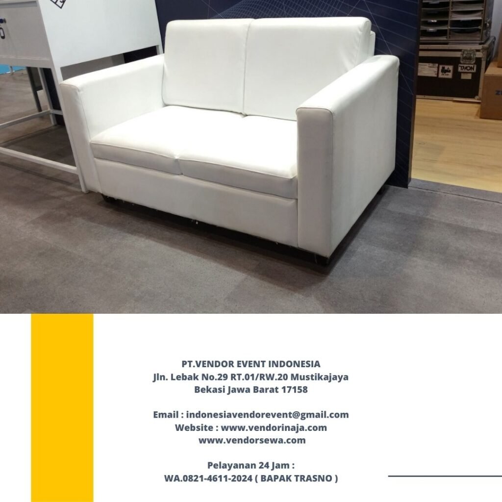 Sewa Sofa Warna Putih Type Double Dan single Area Depok