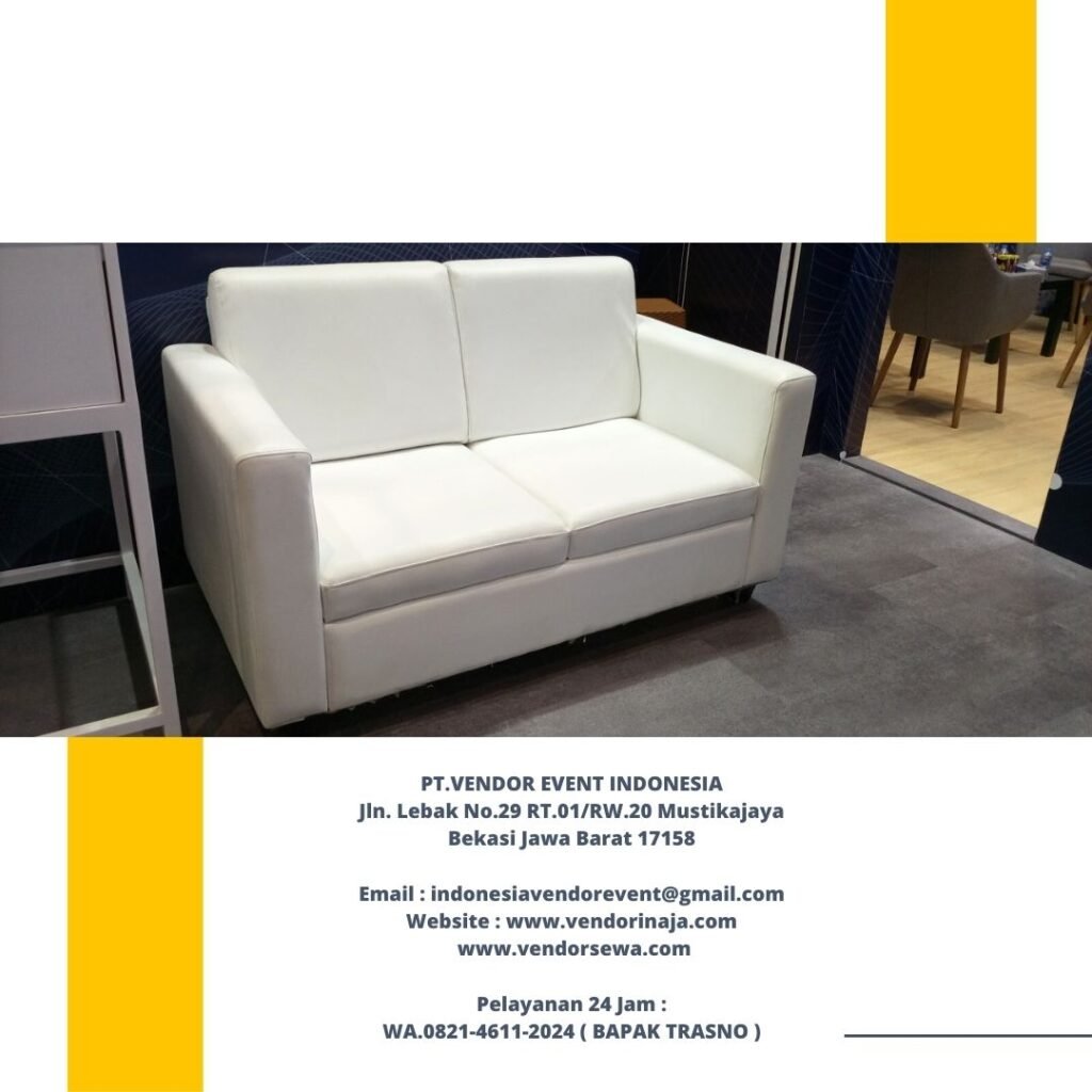 Sewa Sofa Warna Putih Type Double Dan single Area Depok