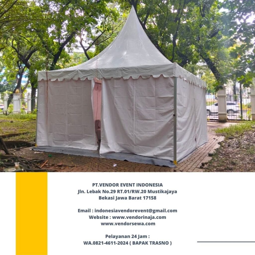 Sewa Tenda Kerucut Putih Kualitas Terbaik Di Bekasi