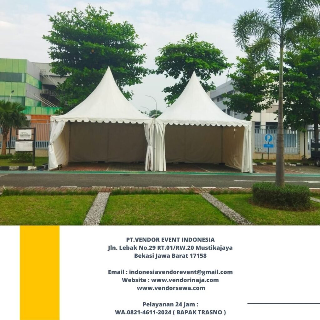 Sewa Tenda Kerucut Putih Kualitas Terbaik Di Bekasi