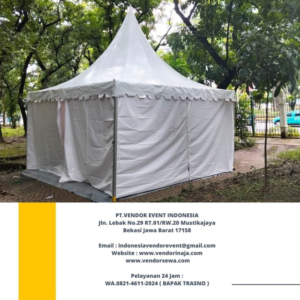 Sewa Tenda Kerucut Putih Kualitas Terbaik Di Bekasi