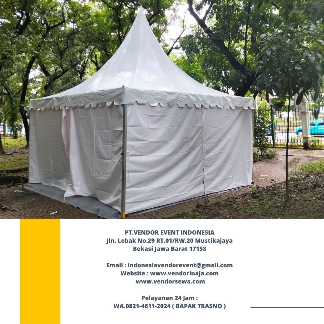 Sewa Tenda Kerucut Putih Kualitas Terbaik Di Bekasi