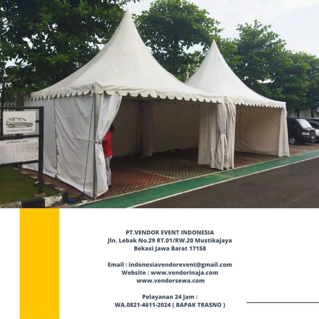 Sewa Tenda Kerucut Putih Kualitas Terbaik Di Bekasi