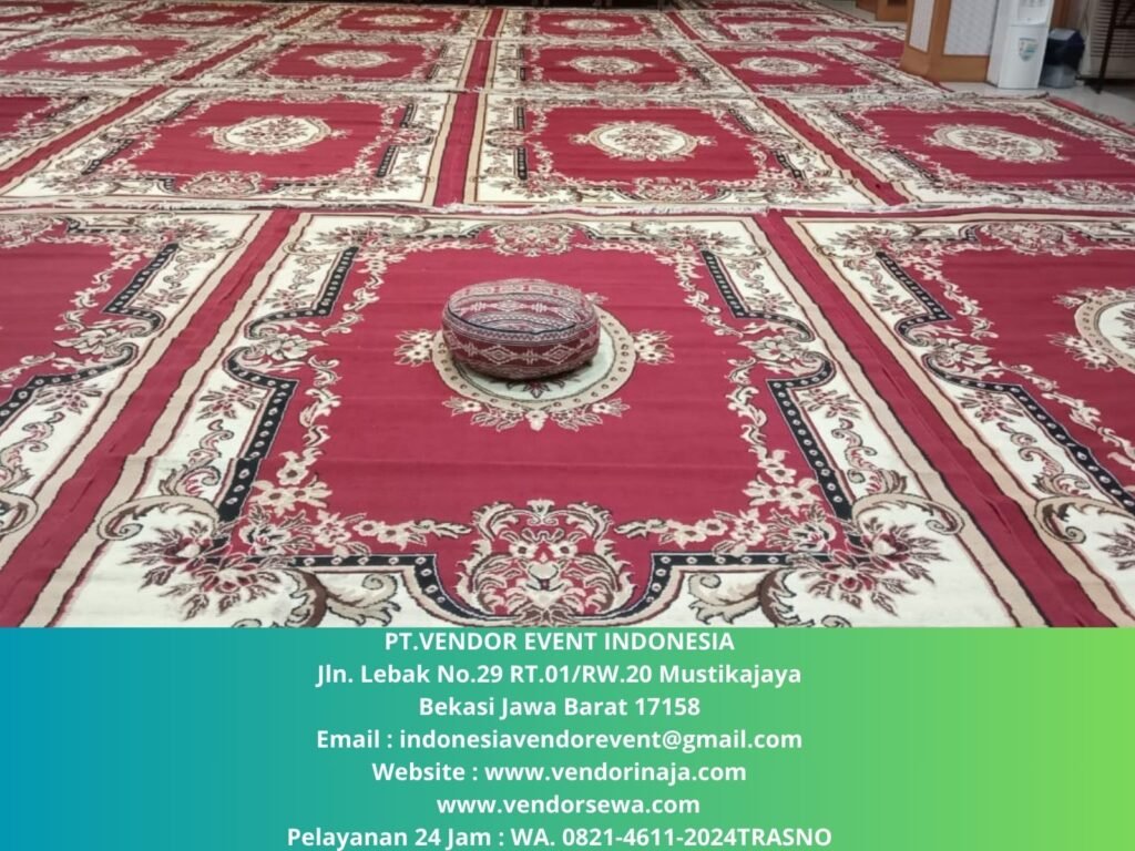 Sewa Karpet Permadani Merah Untuk Event Ramadhan Murah Jakarta